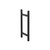 Flusso 8" Back-To-Back Shower Door Pull Handle in Matte Black - SDH.1050MB Flusso 8" Back-To-Back Shower Door Pull Handle in Matte Black - SDH.1050MB