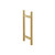 Isenberg 8" Back-To-Back Shower Door Pull Handle in Satin Brass PVD - SDH.1050SB