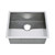 Oakland 22" x 18" x 9" 93 Degree Sharp Edge Handmade Undermount Single Bowl Stainless Steel Kitchen Sink - KSH22189R