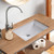 Oakland 18" X 12" Rectangular Undermount Ceramic Bathroom Sink with Overflow Drain - White - LVU1812W