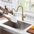 Oakland 27" x 18" Zero Radius Handmade Undermount Single Bowl Stainless Steel Kitchen Sink - KSH27189S