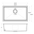 Oakland 30" x 18" Fabricated Undermount Single Bowl Stainless Steel Kitchen Sink - KSH30189R