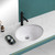 Oakland 15" X 12" Oval Undermount Ceramic Bathroom Sink with Overflow Drain - White - LVU1512W