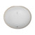 Oakland 17" X 14" Oval Undermount Ceramic Bathroom Sink with Overflow Drain - White - LVU1714W