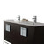Fine Fixtures Shawbridge Vanity Cabinet 48" Wide - Black Oak Straight Grain With Polished Chrome Hardware - SH48BL