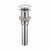 Oakland 1-1/2" X 7" Standard Push Style Pop-Up Drain Less Overflow, Polished Chrome - KSPOP-02