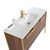 Fine Fixtures Oakville Vanity Cabinet 48" - Walnut Ebony With Satin Brass Hardware - OK48WB