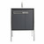 Fine Fixtures Oakville Vanity Cabinet 24 Inch - Onix Grey With Polished Chrome Hardware - OK24OG