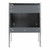 Fine Fixtures Oakville Vanity Cabinet 24 Inch - Onix Grey With Polished Chrome Hardware - OK24OG