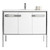 Fine Fixtures Oakville Vanity Cabinet 42" - Matte White With Polished Chrome Hardware - OK42WH