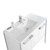 Fine Fixtures Oakville Vanity Cabinet 42" - Matte White With Polished Chrome Hardware - OK42WH