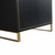 Fine Fixtures Opulence Vanity Cabinet 30 Inch Wide - Matte Black With Satin Brass Hardware - OL30BL