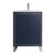 Fine Fixtures Opulence Vanity Cabinet 24 Inch Wide - Navy Blue With Polished Chrome Hardware - OL24NB