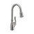 Oakland 16.5" High Single Handle Pull-Down Kitchen Faucet In Brushed Nickel - KSK1114BN