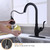 Oakland 16.5" High Single Handle Pull-Down Kitchen Faucet, Oil Rubbed Bronze - KSK1114RB