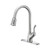 Oakland Single Handle Pull-Down Kitchen Faucet In Brushed Nickel - KSK1117BN
