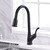 Oakland Single Handle Pull-Down Kitchen Faucet, Matte Black - KSK1117MB