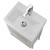 Fine Fixtures Concordia Vanity Cabinet 18" Wide - Grey Marble With Polished Chrome Hardware - CA18GM