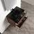 Blossom Annecy 30" Wall Hung Vanity With Black Ceramic Sink - Dark Walnut Strip - V8040 30 20 BC