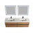 Blossom Annecy 72" Wall Hung Vanity With Acrylic Double Sink - Maple Strip - V8040 72 13 A