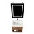 Blossom Bergen 24" Wall Hung Vanity (Dual LED Illuminated) With Acrylic Sink - Brown Walnut - V8037 24 11 A