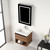 Blossom Bergen 24" Wall Hung Vanity (Dual LED Illuminated) With Acrylic Sink - Brown Walnut - V8037 24 11 A