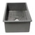 ALFI Grey Matte 32" x 19" Single Bowl Fireclay Undermount / Drop In Fireclay Kitchen Sink w Grid - ABF3219SUD-GM