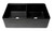 ALFI Black Matte Workstation 33" x 20" Double Bowl Step Rim Fireclay Farm Sink with Accessories - ABFS3320D-BM