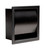 ALFI PVD Brushed Black Stainless Steel Recessed Toilet Paper Holder with Cover - ABTPP77-BB