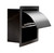ALFI PVD Brushed Black Stainless Steel Recessed Toilet Paper Holder with Cover - ABTPP77-BB