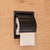 ALFI PVD Brushed Black Stainless Steel Recessed Toilet Paper Holder with Cover - ABTPP77-BB
