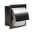 ALFI PVD Brushed Black Stainless Steel Recessed Toilet Paper Holder with Cover - ABTPP77-BB
