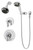 Symmons Allura Shower Faucet Trim (L5,L7) Less Handshower System And Handles- Chrome - 4705L5L7TRM