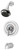 Symmons Allura Tub/Shower Faucet Trim - Chrome - 4702-TRM