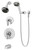 Symmons Allura Tub/Shower Faucet Trim With Handshower - Chrome - 4706-TRM