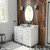 Dreamline Dexterity 48 Inch Oak Vanity with Oval Undermount Sink - White - VFDX482234RWMWH