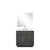 Lexora Abbey 36 inch W Black Oak Vanity Cabinet White Quartz Countertop, 34 in Mirror and Faucet Set - LVA36SJ211