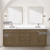 Lexora Abbey 80 inch W Grey Oak Double Sink Vanity Cabinet, Cultured Marble Top, Faucet Set, and 36 in Mirrors - LVA80DR311