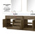 Lexora Abbey 80 inch W Grey Oak Double Sink Vanity Cabinet, Cultured Marble Top, Faucet Set, and 36 in Mirrors - LVA80DR311