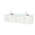 Lexora Castor 80 inch W White Double Sink Wall Hung Vanity Cabinet, Cultured Marble Top, and Faucet Set - LVC80DA301