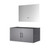 Lexora Geneva 36 in. W Dark Grey Wall Mount Bath Vanity Cabinet and 36 in. LED Mirror - LVG36SB010