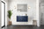 Lexora Geneva 36 in. W Navy Blue Wall Mount Bath Vanity Cabinet - LVG36SE000