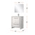 Lexora Lafarre 30 inch W x 20 in D White Bath Vanity Cabinet, White Quartz Top, Chrome Faucet Set and 28 in Mirror - LVLF30SW211