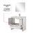 Lexora Lafarre 36 inch W x 20 in D White Bath Vanity Cabinet, White Quartz Top, Chrome Faucet Set and 28 in Mirror - LVLF36SW211