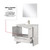 Lexora Lafarre 36 inch W x 20 in D White Bath Vanity Cabinet, White Quartz Top, Brushed Nickel Faucet Set and 28 in Mirror - LVLF36SW212