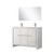 Lexora Lafarre 48 inch W x 20 in D White Double Sink Vanity Cabinet, Cultured Marble Top, Chrome Faucet Set and 43 in Mirror - LVLF48DW311
