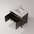 Lexora Laurel 36 inch W Black Oak Vanity Cabinet, Carrara Marble Top, and Faucet Set - LVL36SJ101