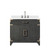 Lexora Laurel 36 inch W Black Oak Vanity Cabinet, Cultured Marble Top, and Faucet Set - LVL36SJ301
