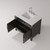 Lexora Laurel 36 inch W Black Oak Vanity Cabinet, Cultured Marble Top, and Faucet Set - LVL36SJ301