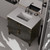 Lexora Laurel 36 inch W Black Oak Vanity Cabinet, Cultured Marble Top, and Faucet Set - LVL36SJ301